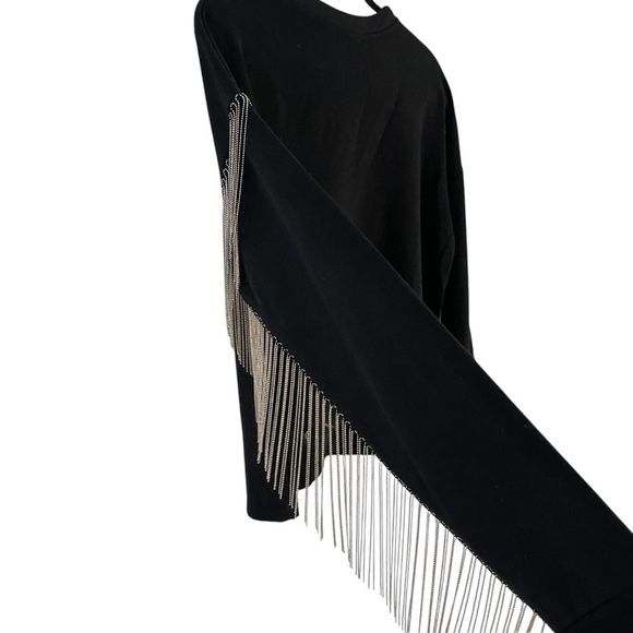 H&M Women Metallic Fringe Sweater Size XS - Picture 6 of 6